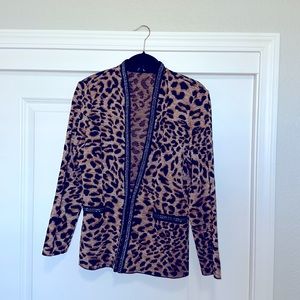Mistook Authentic NWT Leopard Print Jacket Size PETITE SMALL